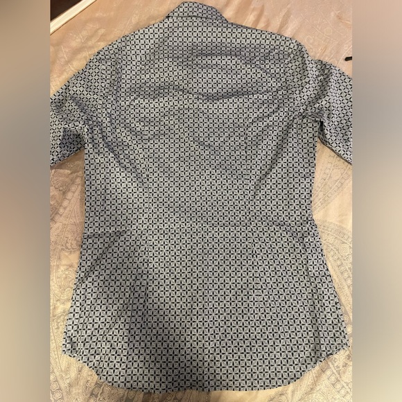 Prada Mens Camicia Cotton Shirt Sz 16.5/L - Picture 6 of 12